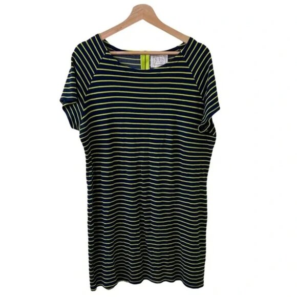 STS Sail To Sable Striped Tee Shirt Dress in Size Large - Picture 1 of 6